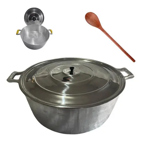 Panela 60 Cm Grande Hotel E Restaurante 50l Aluminio Fundido