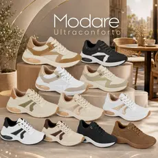 Tênis Feminino Modare Ultraconforto Sofisticado Moderno Moda Diversidade Cores Lançamento Original