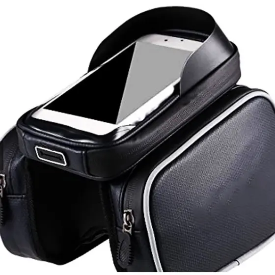 Bolsa Suporte Saco De Quadro Para Bicicleta Bike À Prova D água Duplo Bolso Ciclismo