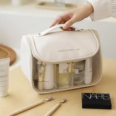 Necessaire impermeável de PVC e PU - Bolsa - Viagem - Porta Maquiagem