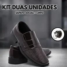 Sapato Social Infantil Menino (Kit com Cinto)