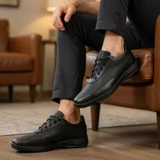 Sapato Social Masculino de Amarrar Bico Quadrado Casamento
