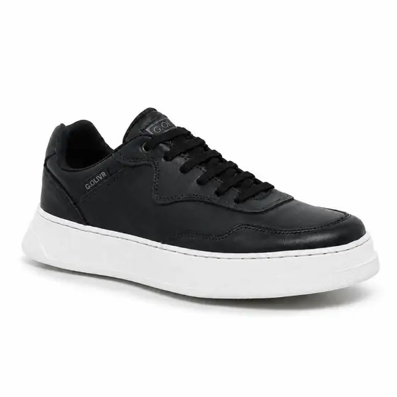Sapato Moderno Casual Masculino Ajuste Elástico Palmilha Gel Couro Trabalho