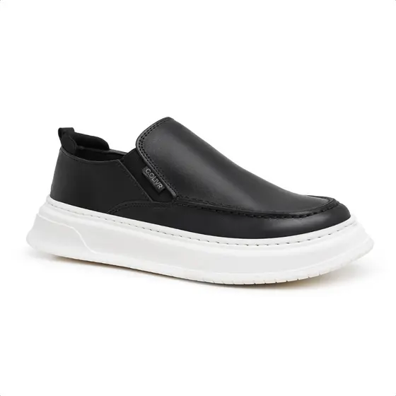 Sapato Slip On Masculino Oxford Palmilha Gel Couro Fino Premium Lançamento