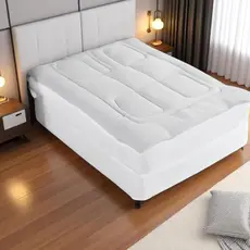 Pillow Top Protetor de Colchão Casal ou Queen em Poliéster Toque Macio