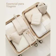 Kit 10 Necessaire Feminina Organizador De Malas Para Viagem