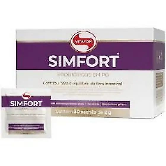 Simfort Probiotico Em Pó c/30 Sachês 2g  Vitafor