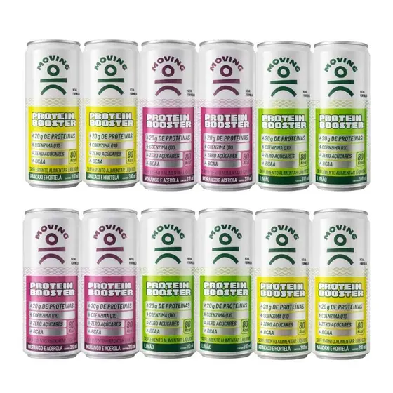 Kit Moving Protein Booster Pró 12x310ml