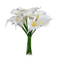 Buquê Copo Leite Artificial 6 Flores Ramalhete Toque Real Decorações Eventos Casamentos, Residencial Decoração