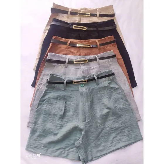 short feminina marrante com cinto