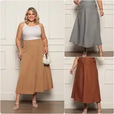 varlea saia plus feminina G1-G3 de alfaiataria