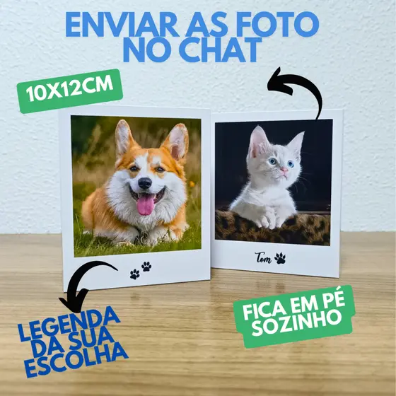 Kit 15 Quadros de Mesa Personalizado Foto - Decorativo - Sala - Mãe - Presente - Namorados