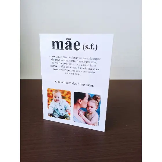 Quadro de Mesa Dia Das Mães