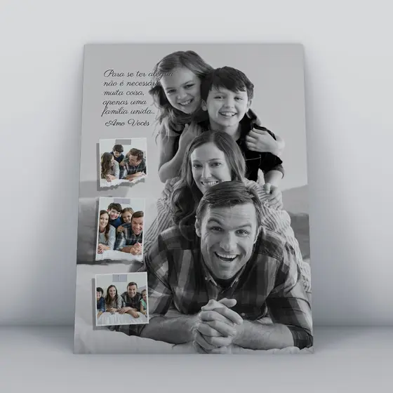 Quadro de Mesa - Porta Retrato Família 20x30cm