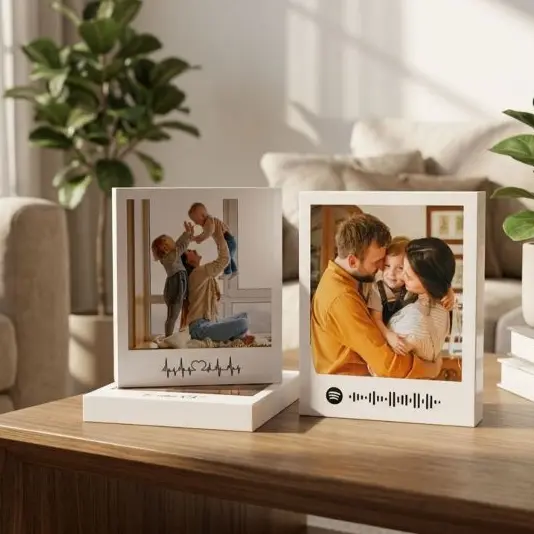 Kit 6 Quadros Mesa Personalizados com Foto — Presente Namorados, Casal, Amor, Quadro Decorativo - Sala - Mães