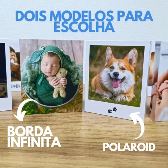 Kit 27 quadros de Mesa - Personalizado com suas fotos
