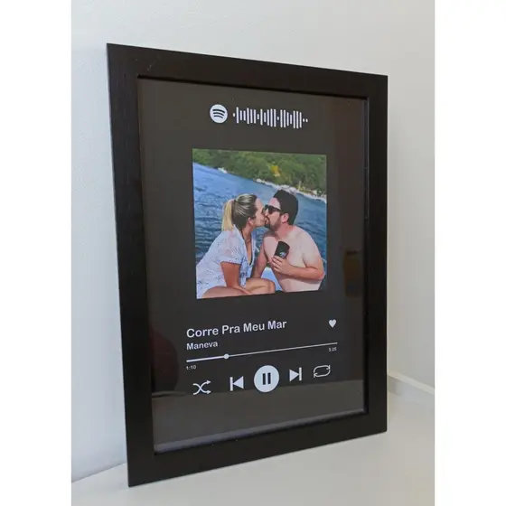 Quadro Interativo Spotify - Personalizado