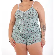 Kit 03 Baby Doll Short Doll Pijama Feminino Plus Size EXGG Adulto