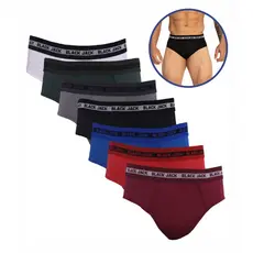 Kit 10 Cuecas Slip de Algodão Masculinas Modelo Tradicional