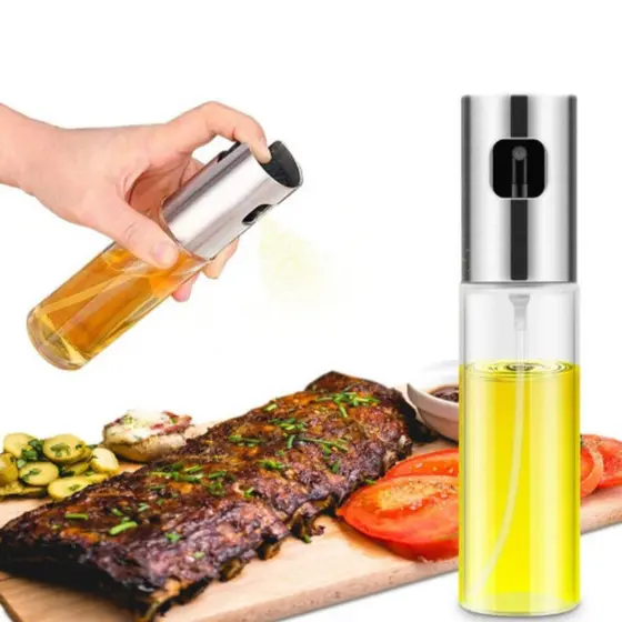 Spray Pulverizador Vidro Borrifador Azeite Vinagre Essências De Cozinha 100ml