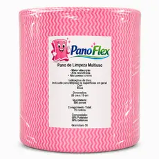 500unidades Pano de Limpeza Rosa PanoFlex 20x15cm Alta Absorção Multiuso