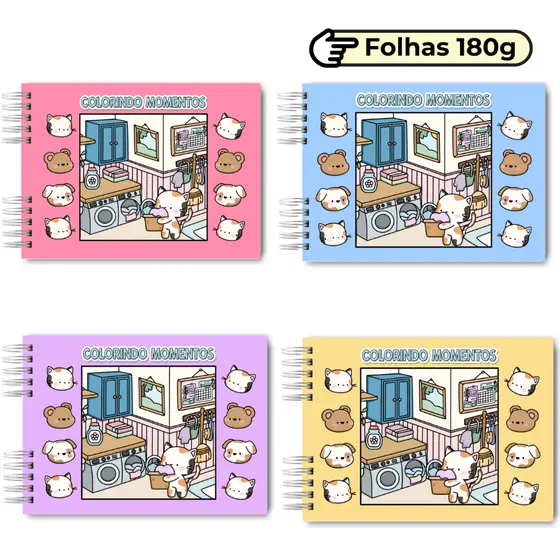 Livro de Colorir Buzzy 50 folhas 180g Desenho Pintar