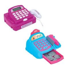 Caixa Registradora c Calculadora e Estática Brinquedo Menina