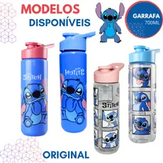 Garrafa Squeeze Stitch tampa abre fácil e alça