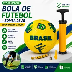 Bola n5 + bomba Futebol Infantil Copa do Mundo N5 Praia Campo Diversão com Bomba de ar. entrega rapida