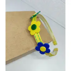 Tiara infantil Copa do Mundo - tiara copa - tiara flores 💙💛💚