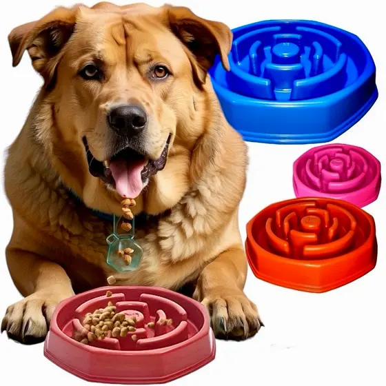 Comedouro Para Cães Interativo Lento Foodtimer Coma Devagar Labirinto