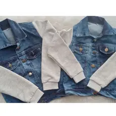 Jaqueta jeans infantil juvenil Unissex