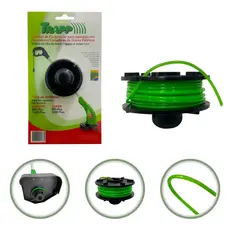 Carretel Refil Fio Nylon 1,8mm 8 Metros Aparador Cortador Grama Roçadeira Trapp Master 800 1000 Plus