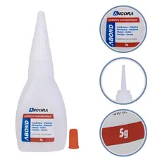 Super Cola Instantânea Adesiva 5g Abond Extra Forte Secagem Rápida Metal Plástico Madeira Porcelana