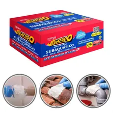 Massa Epóxi Vedatudo Dryko 250g Cola Tudo Impermeável Subaquática Reparo Piscina Alta Resistencia