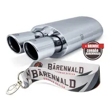 Abafador Inox Barenwald Stuttgart Ponteira 3 Pol Sandero Rs