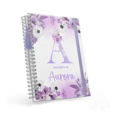 Caderneta de Vacina/Saúde Completa Personalizada com Nome - Feminina - Tema Alfabeto 02 - DXM