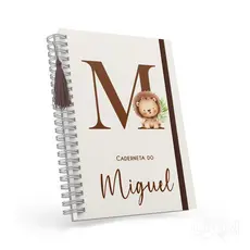 Caderneta de Vacina/Saúde Completa Personalizada com Nome - Capa Dura - Tema Alfabeto 03 - DXM