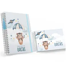 Kit Caderneta De Vacina + Livro Do Bebê Masculino Urso 03