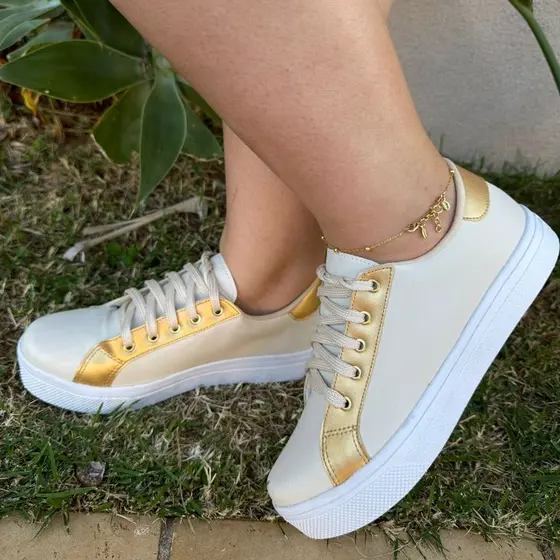 Tênis Feminino Sapatênis Na Promoção Casual Lançamento Confortável