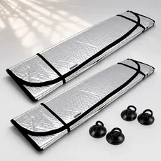 Kit Protetor Solar Para-brisa 130x60 Automotivo Carro Universal Corta Sol Painel UV ENVIO IMEDIATO