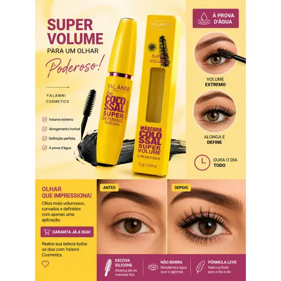 ✨ MÁSCARA DE CÍLIOS COLOSSAL VOLUME EXPRESS ✨