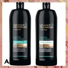 Advance Techniques Cachos Poderosos – Shampoo + Condicionador + Máscara + Gelatina