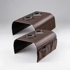 kit 2 Suporte para Braço de Sofa Porta Copo, Controle e Objetos Corino Promoção