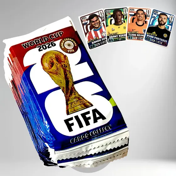 Kit 100/200/400/800  Cards figurinhas da COPA FIFA 2026 para bater /NÂO E PARA ALBUM /PARA LOJISTAS