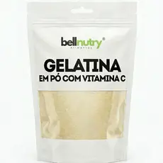 Gelatina com Vitamina C 250g Sem Sabor Artificial BellNutry Enriquecida