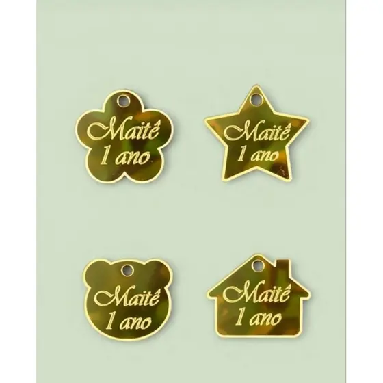 Tag Personalizada em acrilico – Tema Infantil ✨