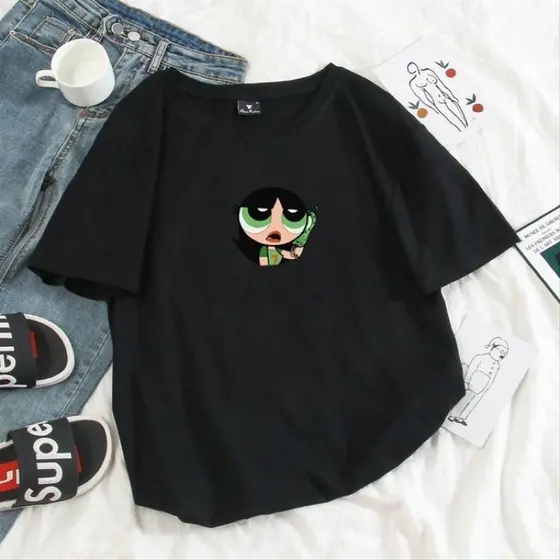 Camiseta Docinho Feminina Meninas Super Poderosas Blusão Camisa Premium Envio Imediatoo 100% Algodão