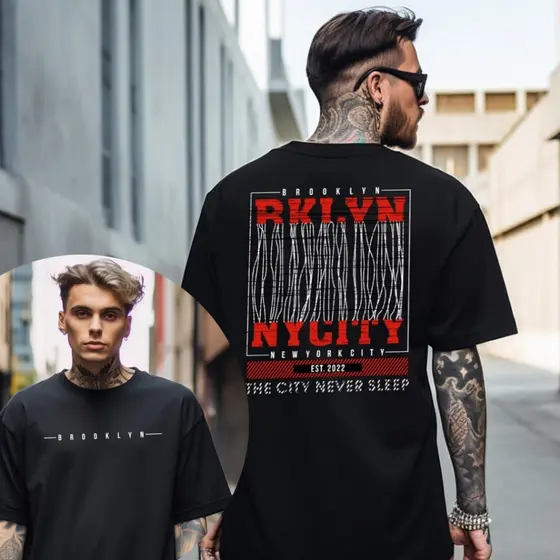 Camiseta Unissex Brooklyn City Streetwear 100% Algodão Premiun
