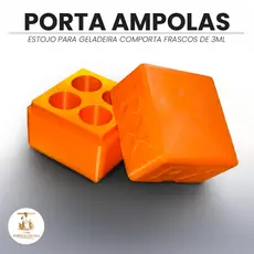 Caixa Organizadora para Frascos de 3ml com Encaixe Estojo para Geladeira